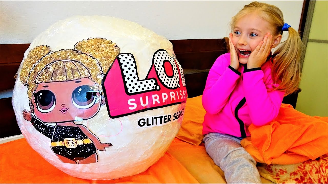 LOL Surprise Doll Giant Ball Glitter Series Unboxing - YouTube