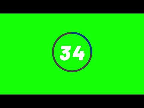 Green Screen Blue Timer (45 Seconds) - With Sound Design