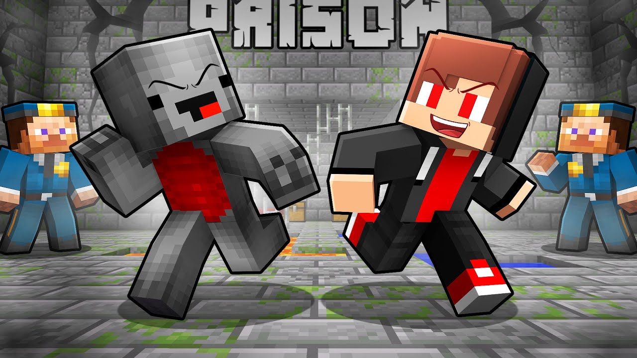 Dark JJ and Mikey ESCAPE From Prison - Maizen Minecraft Animation