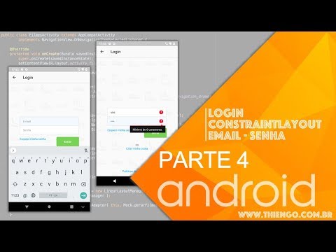 Login com ConstraintLayout e TextWatcher Para Validação - Android M-Commerce - PARTE 4