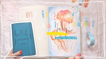 flipthrough of my FIRST EVER bullet journal + backstory and tips for beginners  🌱📚