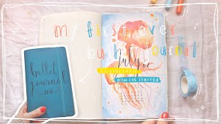 flipthrough of my FIRST EVER bullet journal + backstory and tips for beginners  🌱📚