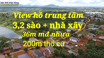 Đất vườn 36m mt đường nhựa + nhà xây có 200m thổ cư, đặc biệt View hồ đẹp cách chợ 500m.