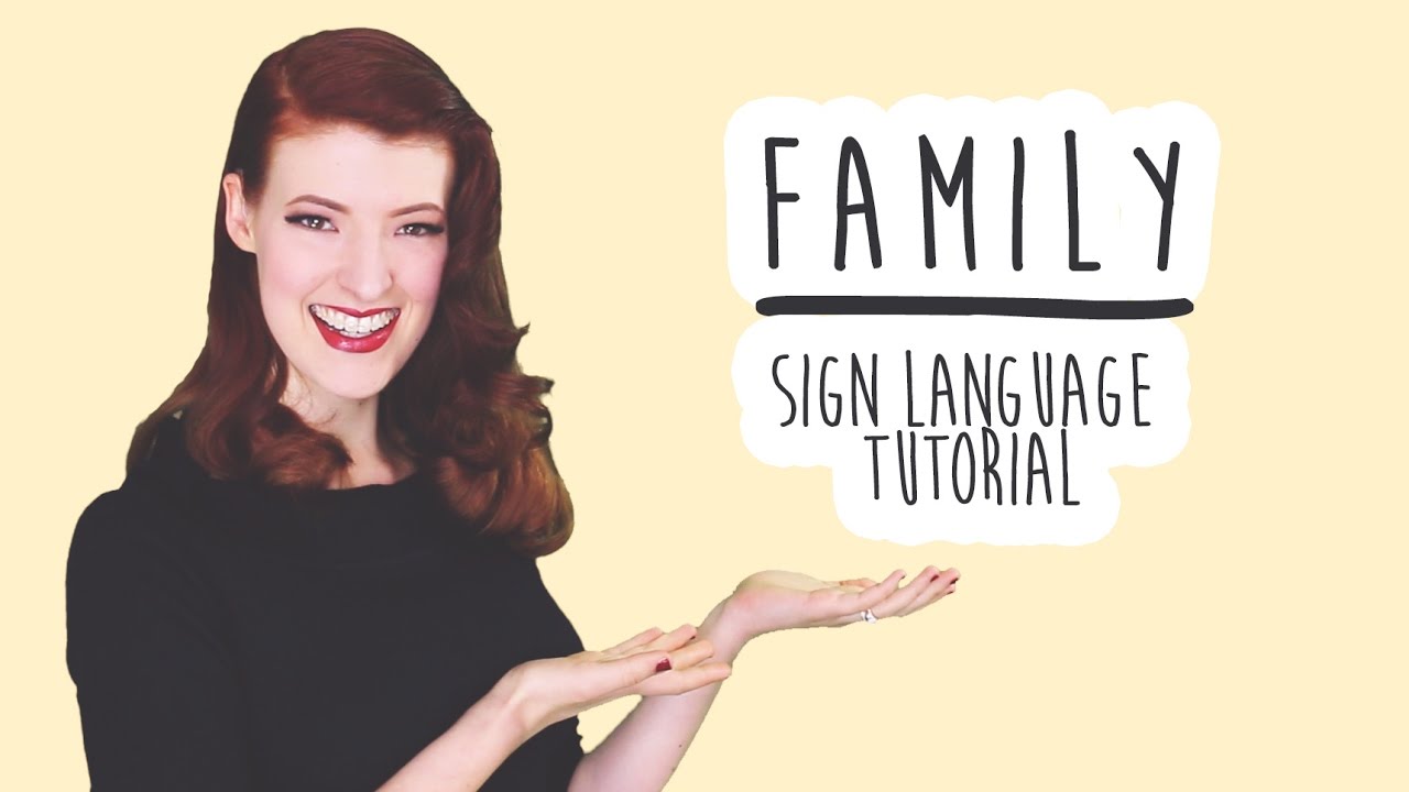 Family - Sign Language Tutorial (BSL) - YouTube