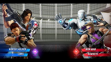 WINTER SOLDIER &  CHRIS VS IRON MAN & HAWKEYE