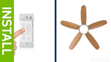 How to Install a Leviton 66DF SureSlide Dual Quiet Fan and Light Control