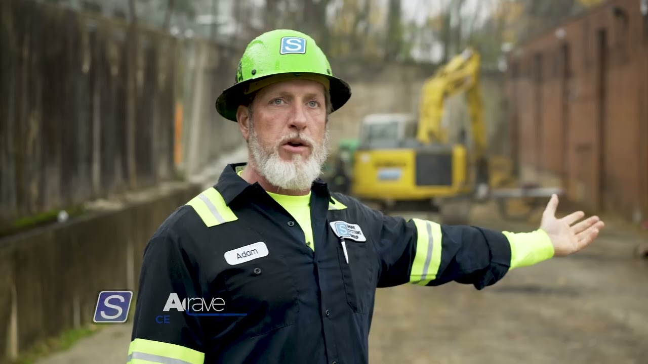 Shore Systems Group crew lead on a drilling site