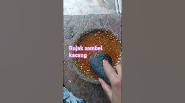 rujak sambel kacang #sambelkacang #rujak #rujakbuahsegar #shortvideo #shorts