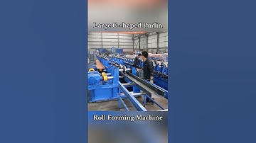 Large C-type purlin rolling forming machine #machine #rollformingmachine #metalforming #factory