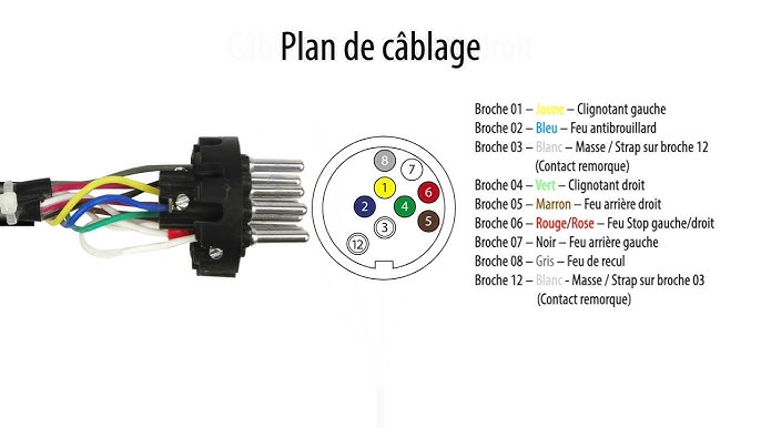adaptateur pour prise remorque et porte-vélo connecteurs 7 à 13 RID