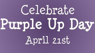 Celebrate Purple Up Day!