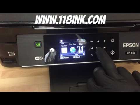 How to run a head clean on a blocked Epson xp-422 / 442 printer that's not printing