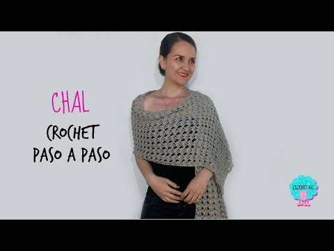 Chal rectangular a crochet -principiantes
