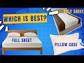 Grounding sheets comparison  fitted sheet half sheet or pillow case