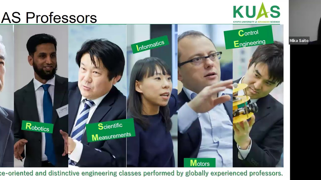 Kyoto University of Advanced Science Webinar Training