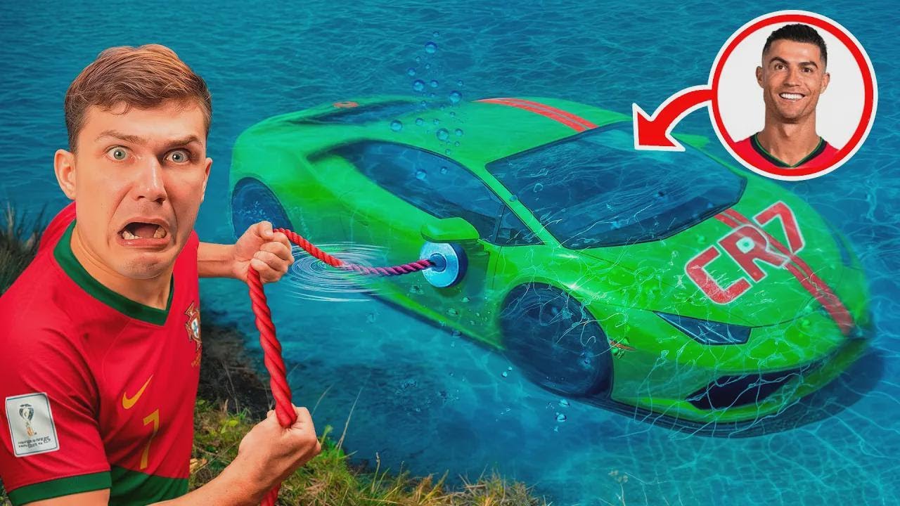 Našel jsem Ronaldoho ukradené Lamborghini pod vodou?! Musela zasáhnout policie