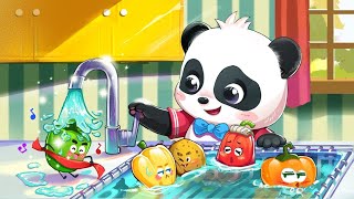 Baby Panda's Magic Kitchen | Make Gourmet | Learn How To Get a Balanced Diet | Babybus Game Video screenshot 4