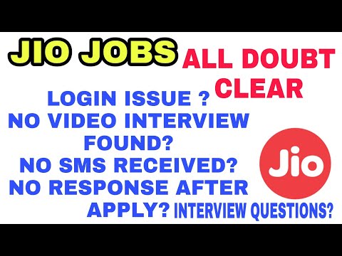 JIO JOB LOGIN PROBLEM /JIO JOB SERVER TIME OUT/JIO JOB OTP NOT RECEIVED/JIO INTERVIEW QUESTIONS?