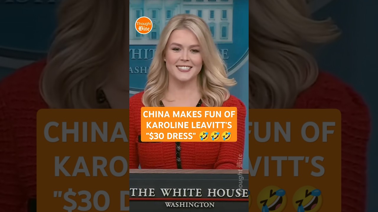 😂 Karoline Leavitt’s $30 AliExpress Dress Sparks Diplomatic Drama | “MAGA Meets TaoBao” 💃🇨🇳