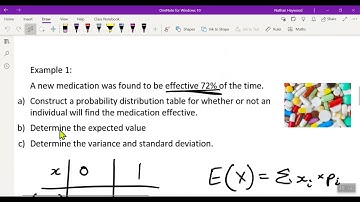 Variance and Standard Deviation on TI nspire calculator (Bernoulli Example)