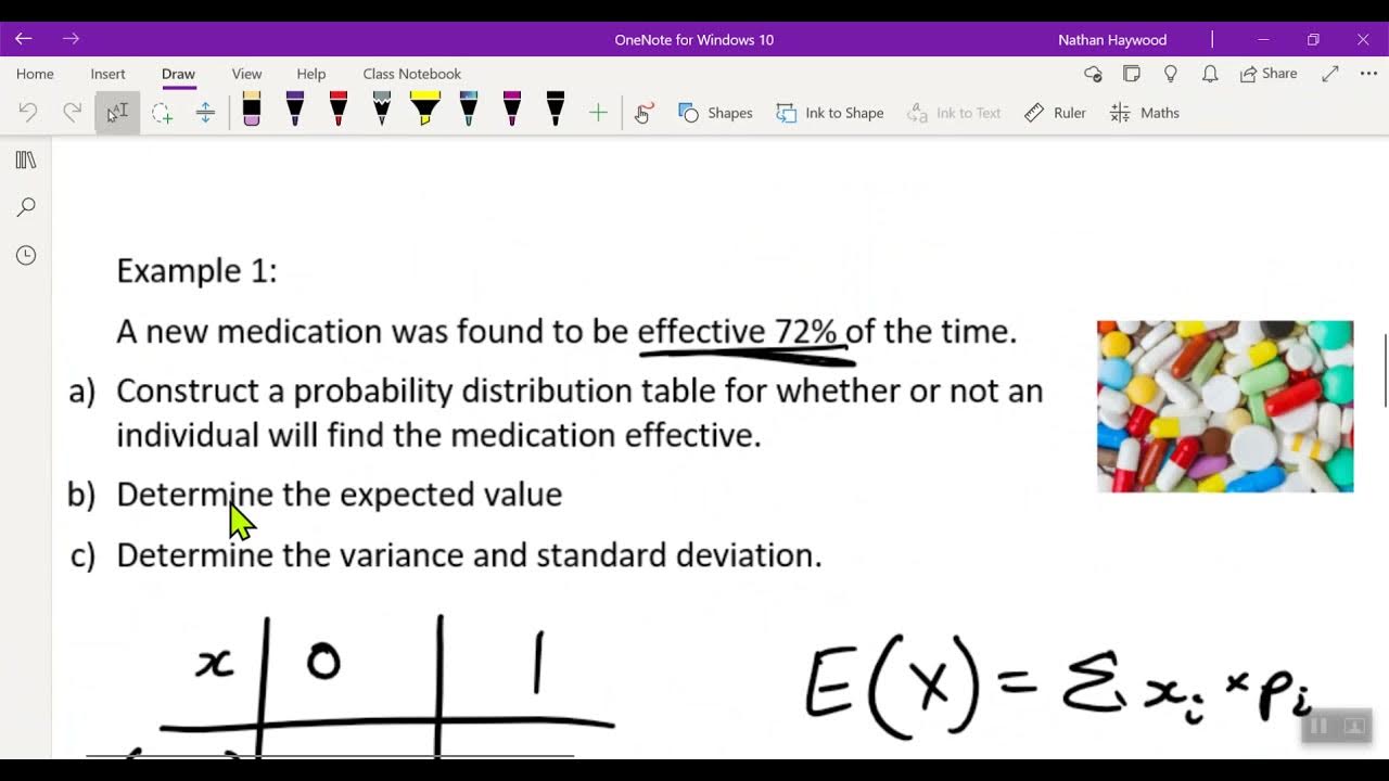 Variance and Standard Deviation on TI nspire calculator (Bernoulli