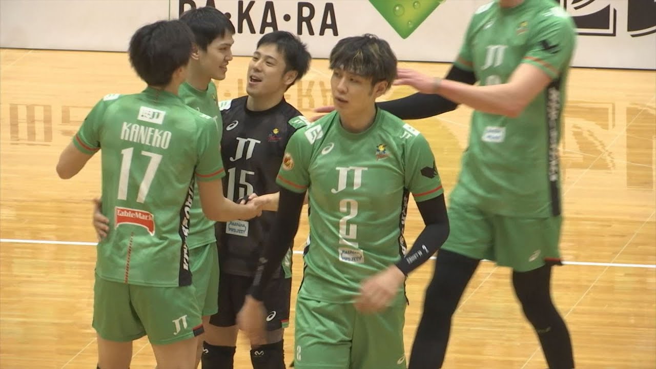 出雲市でVリーグ開催！JTサンダーズ広島が連勝 - YouTube