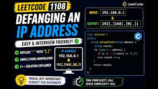 LeetCode 1108: Defanging an IP Address Explained