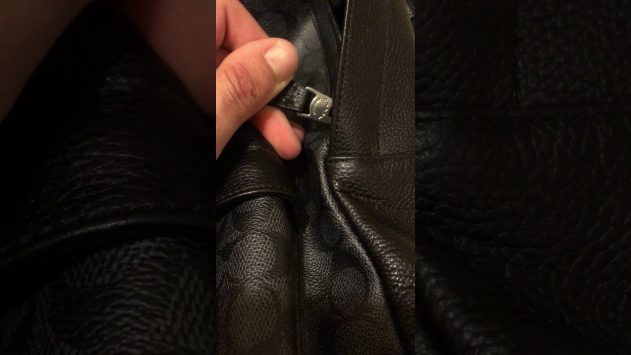 Coach campus backpack charcoal black