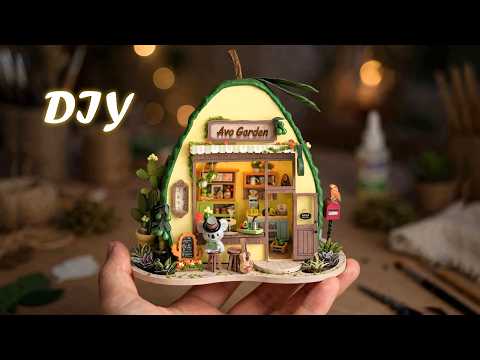 Avocado Garden || Super Tiny House || DIY Miniature Dollhouse Kit - Relaxing Satisfying Video thumbnail
