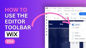How to use the Editor Toolbar in Wix – 2024 Beginner Tutorial