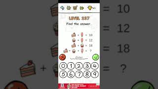Brain Challenge Puzzle level 237 Walkthrough Solution