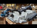 【電気カンナの使い方、凹凸加工編】How to use an electric planer, uneven machining edition. makita KP312 KP181