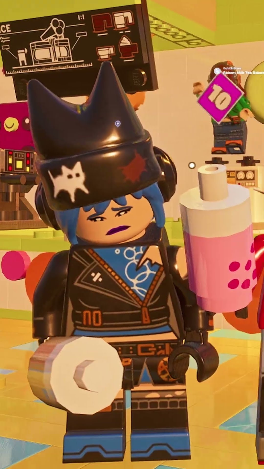 #EpicPartner When you drink too much boba tea ? in LEGO Fortnite Brick Life! #LFBrickLife