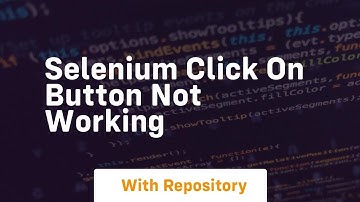 selenium click on button not working