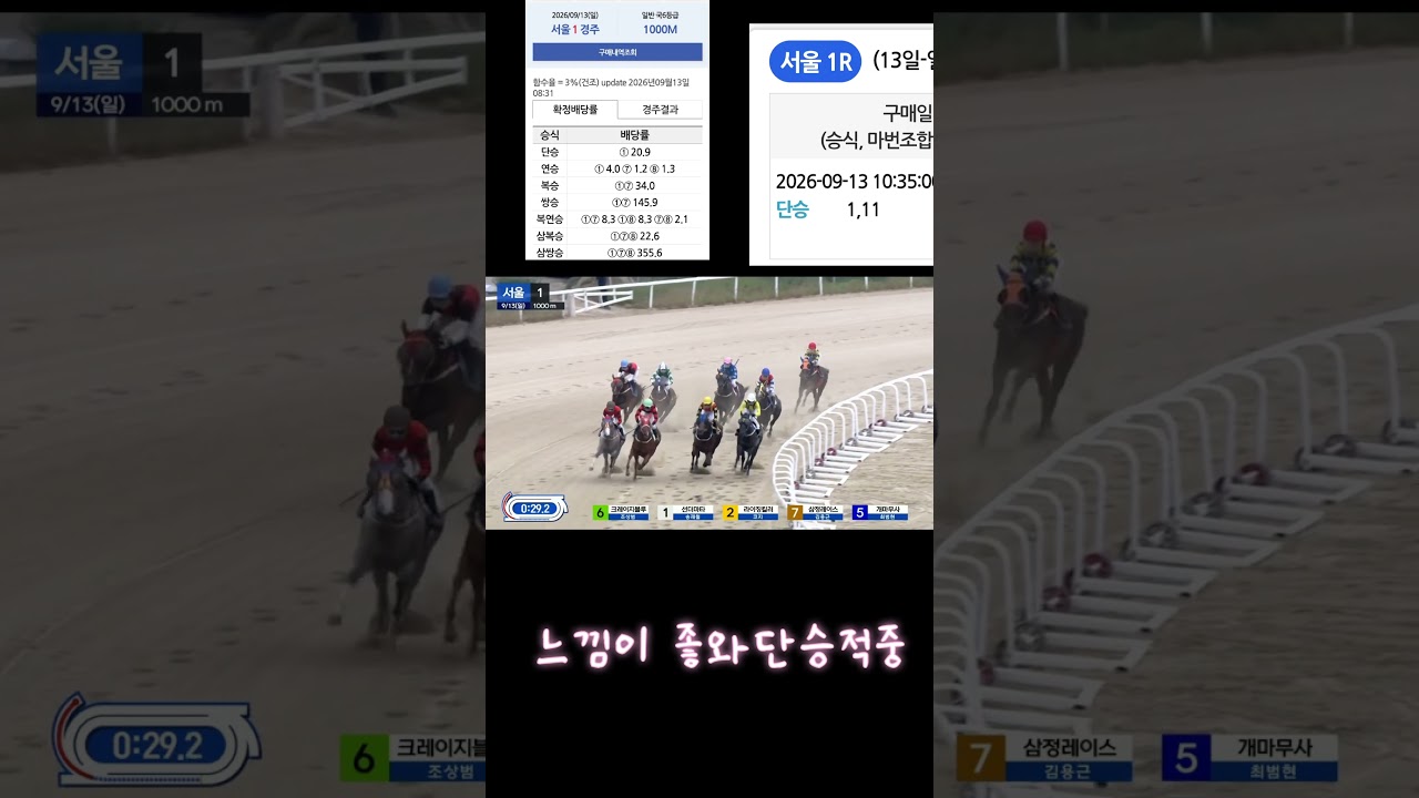 20배적중 느낌이좋와 짜릿한 단승