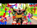 Xe Ô Tô Cứu hỏa Giải Cứu Siêu Nhân Người Nhện, Team Avengers VS Hulk Spider man Cars|| tmphuong