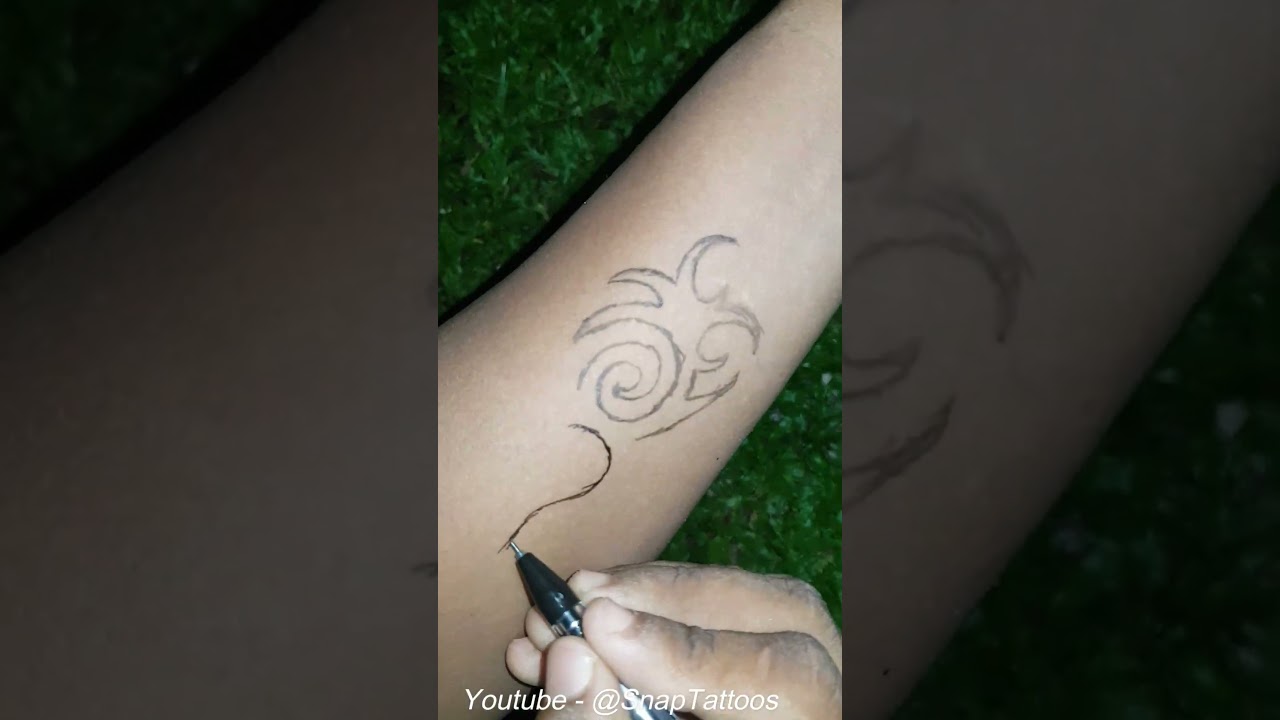 #2 Ink in a Blink Satisfying Quick Gel Pen Tattoo Art 