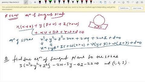 Sphere | Lecture 14 | question on Tangent Plane (part 1) | Thinkers Academy | Nikhil Sir.