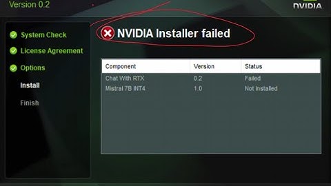 Chat with RTX -- NVIDIA Installer Failed -- solution