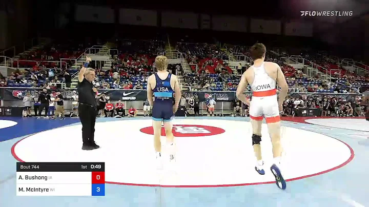 138 Lbs Round Of 64 - Abraham Bushong, Iowa Vs Mar...