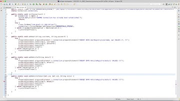 Week 7: Interacting with MySQL in Java using JDBC