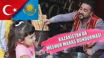 Almatı'da Kahramanmaraş Dondurmacısı