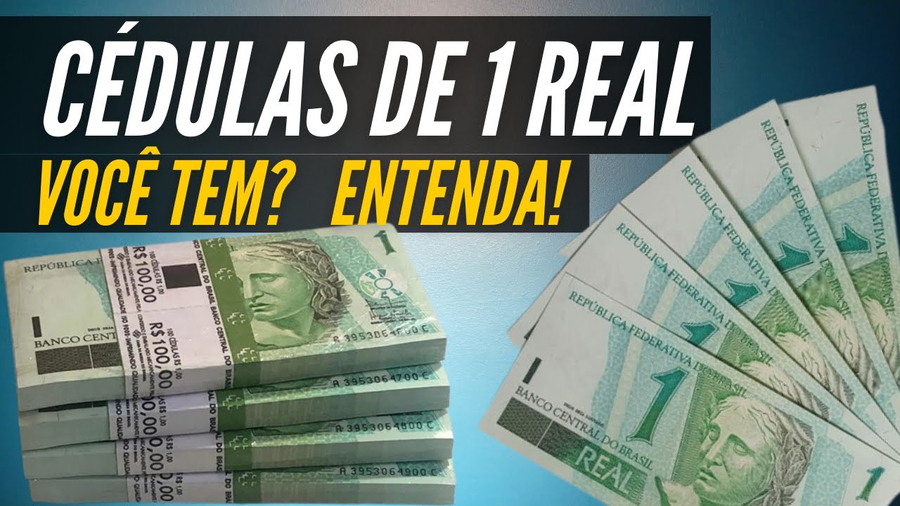 VOCE SABIA? - EXISTIU 3 TIPOS DE  CEDULAS DE 1 REAL