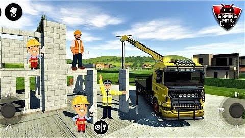 Drive Simulator 2020 / Modern House Construction JOB Part 1 - Best Android Gameplay HD #18