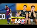 HINCHAS DEL BARÇA REACCIONAN AL BARÇA 2 - 8 BAYERN MUNICH *humillados de por vida...*