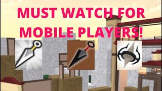 Mobile Tutorial Expanded: 3 Kunai Techniques | ROBLOX: Be a Parkour Ninja screenshot 3