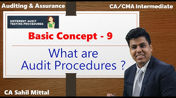|| Basic Concept-9 || Meaning and Types of Audit Procedures || May/June