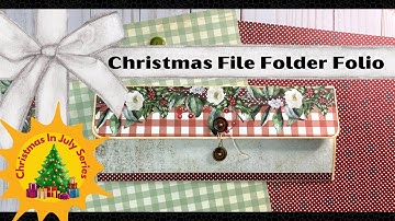 🎄File Folder Kerstfolio Tutorial Kerstmis in juli (Giveaway afgelopen)