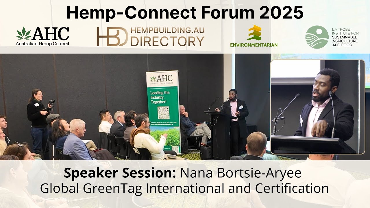 Dr. Nana Bortsie-Aryee, Global GreenTag, Speaker at hemp Connect Forum 2025