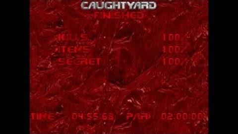 DOOM 2 - The Plutonia Experiment (Map 7: Caughtyard): Ultra Violence 100%